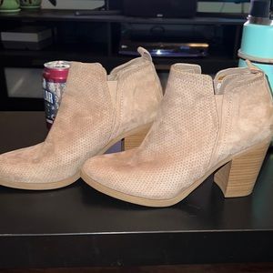 Suede booties